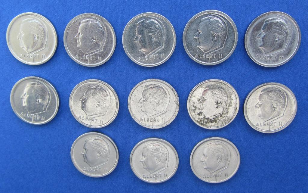 Belgique - Albert 2 pièces - 1994 - 13 pièces, Enlèvement ou Envoi, Autre, Monnaie en vrac