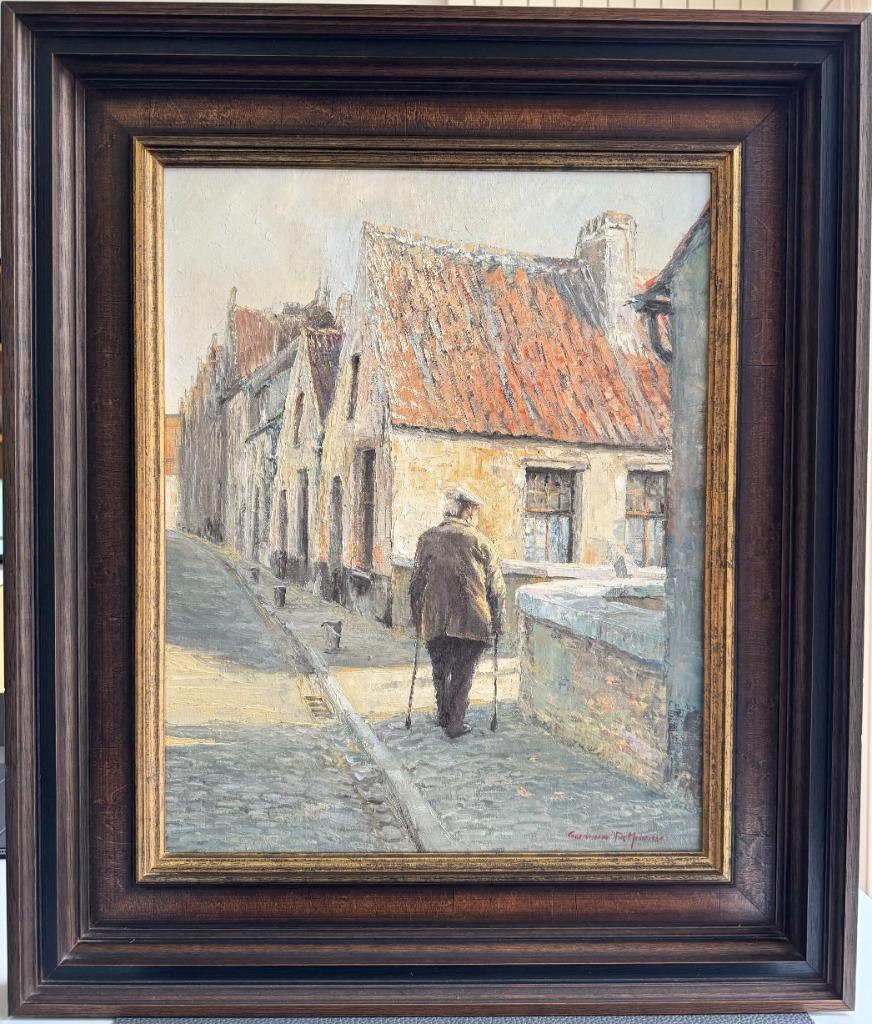 schilderij Germain De Meurisse, Antiek en Kunst, Ophalen