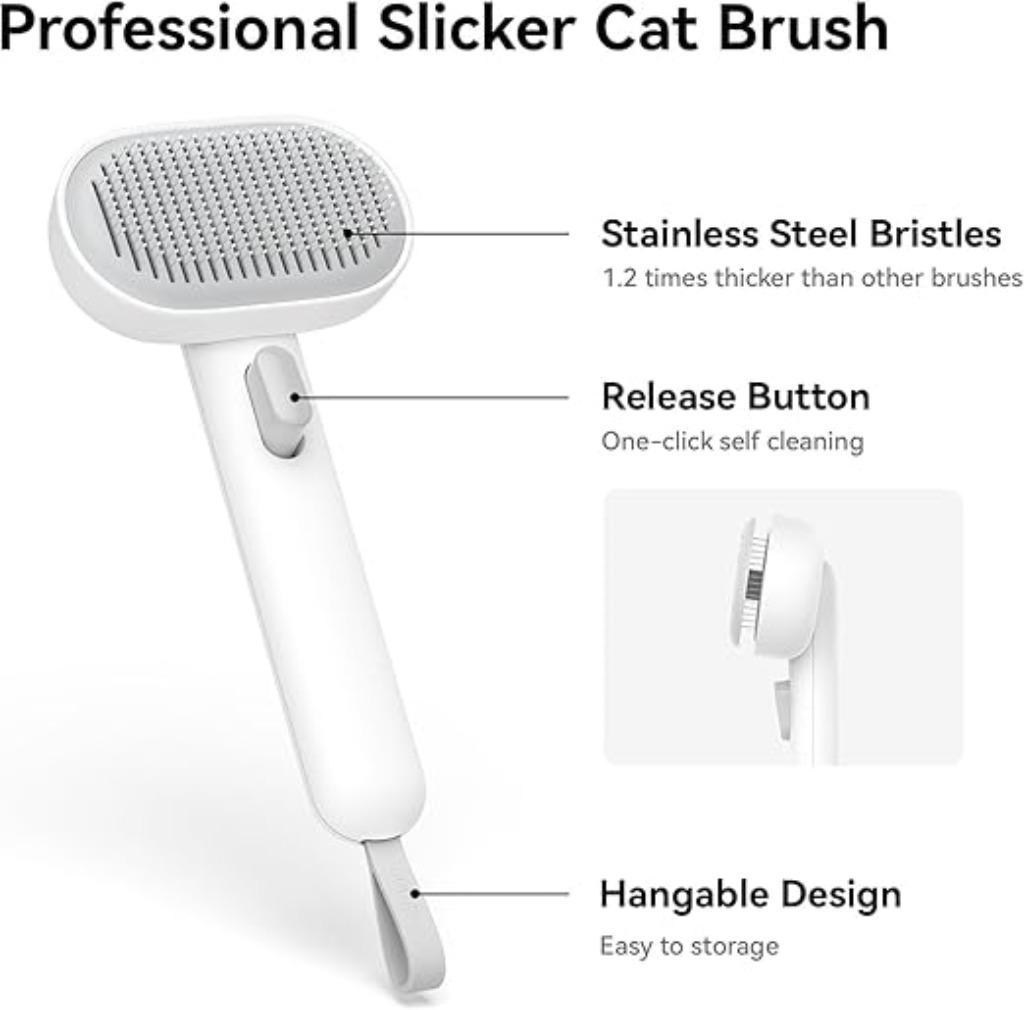 Kattenborstel Hondenborstel | Wit | Nieuw, -, Verzenden, Lable, -