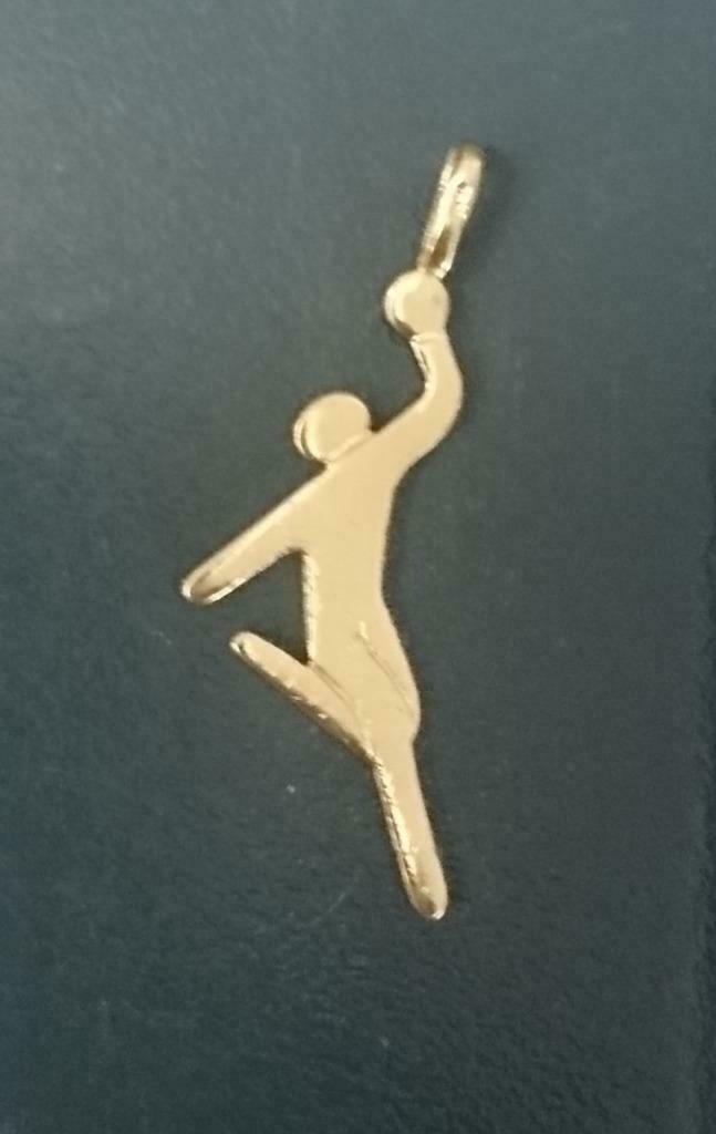 Pendentif sport plaqué or, Enlèvement ou Envoi, Or, Utilisé, Autres représentations