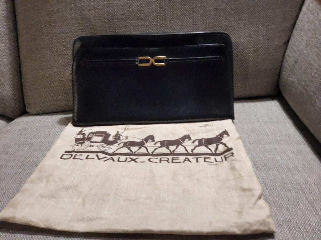 Pochette Delvaux bleu marine, Enlèvement, Utilisé, Bleu, Autres types