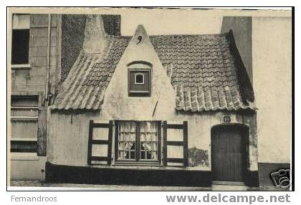 BLANKENBERGHE EEN DER OUDSTE VISSERSHUIZEN VIEILLE MAISON DE, Enlèvement ou Envoi, 1940 à 1960, Affranchie, Flandre Occidentale