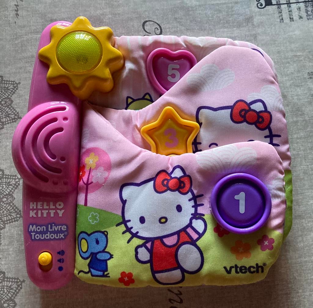 Vtech activiteiten boekje Hello Kitty., Ophalen of Verzenden, Zo goed als nieuw, 6 maanden tot 2 jaar