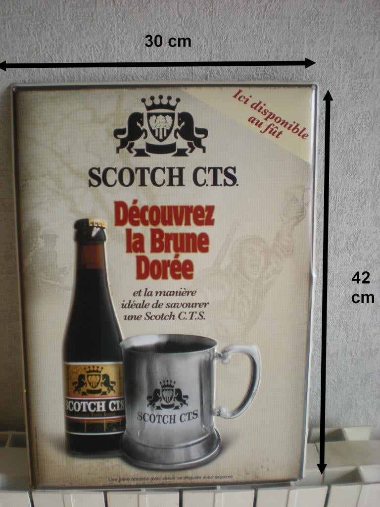 SCOTCH C.T.S. Reclameplaatwerk, Verzamelen, Ophalen of Verzenden, Nieuw, Reclamebord, Plaat of Schild