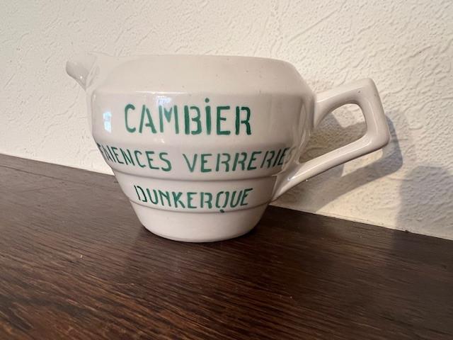 Petite cruche publicitaire de « Cambier Dunkerque », Enlèvement
