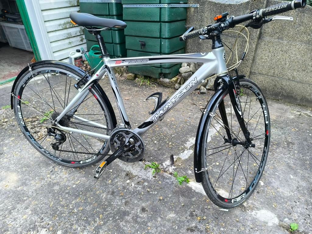 Thompson Aluminium racefiets recht stuur, carbon voorvork, Enlèvement, Utilisé, Plus de 20 vitesses, Autres marques