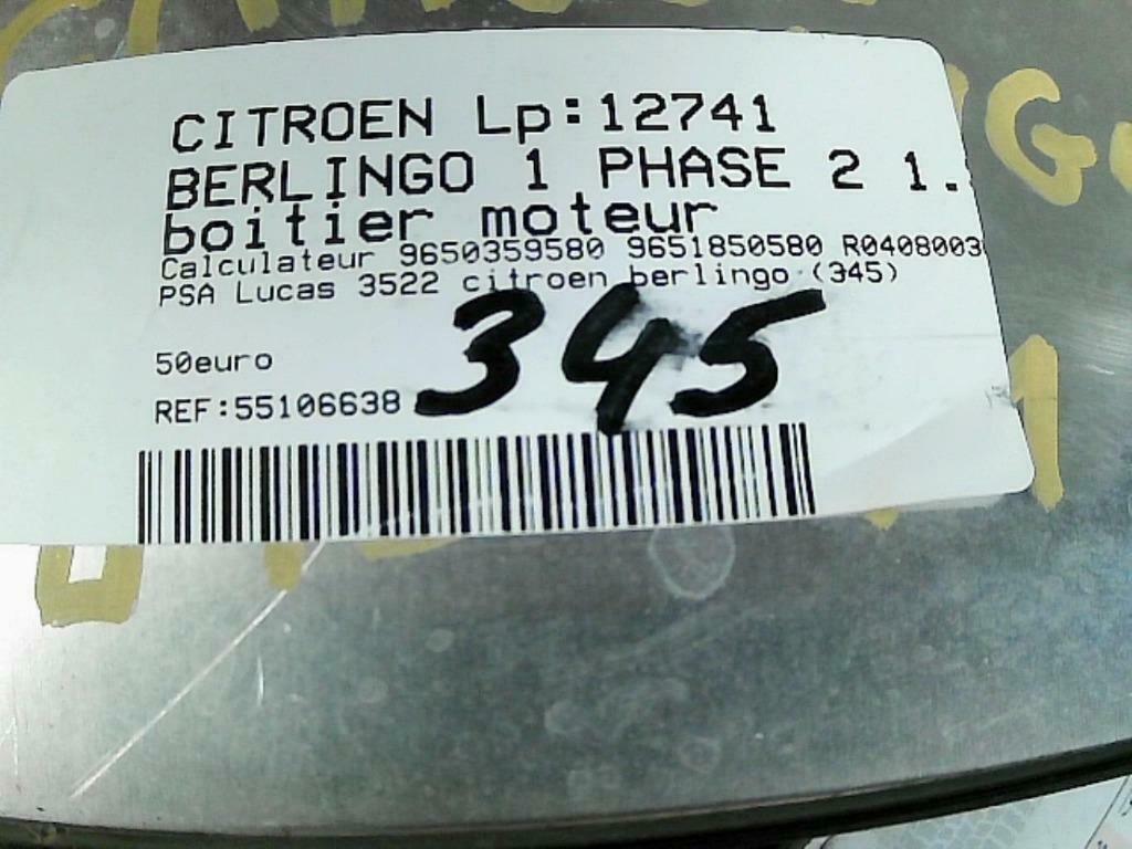 Boitier moteur Citroën Berlingo I 1.9D 53kw 9650359580 (345), Enlèvement ou Envoi, Utilisé, Citroën