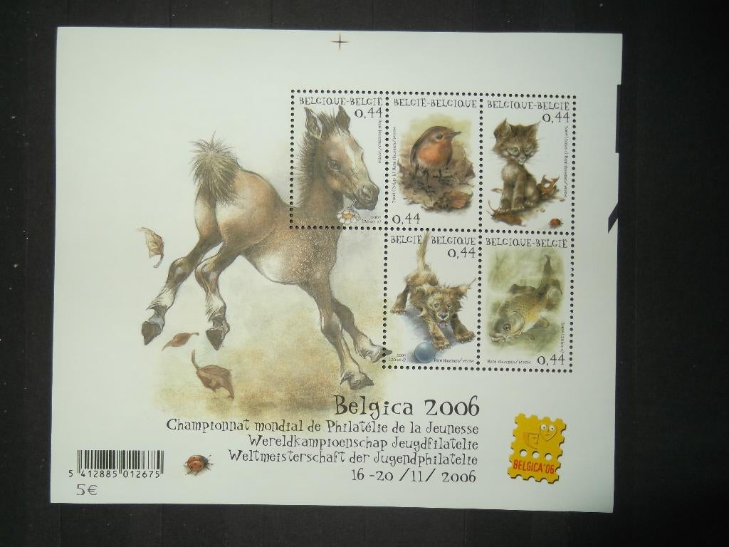 BL116 Dieren - Animaux (René Hausman) MNH, Ophalen of Verzenden, Postfris, Frankeerzegel