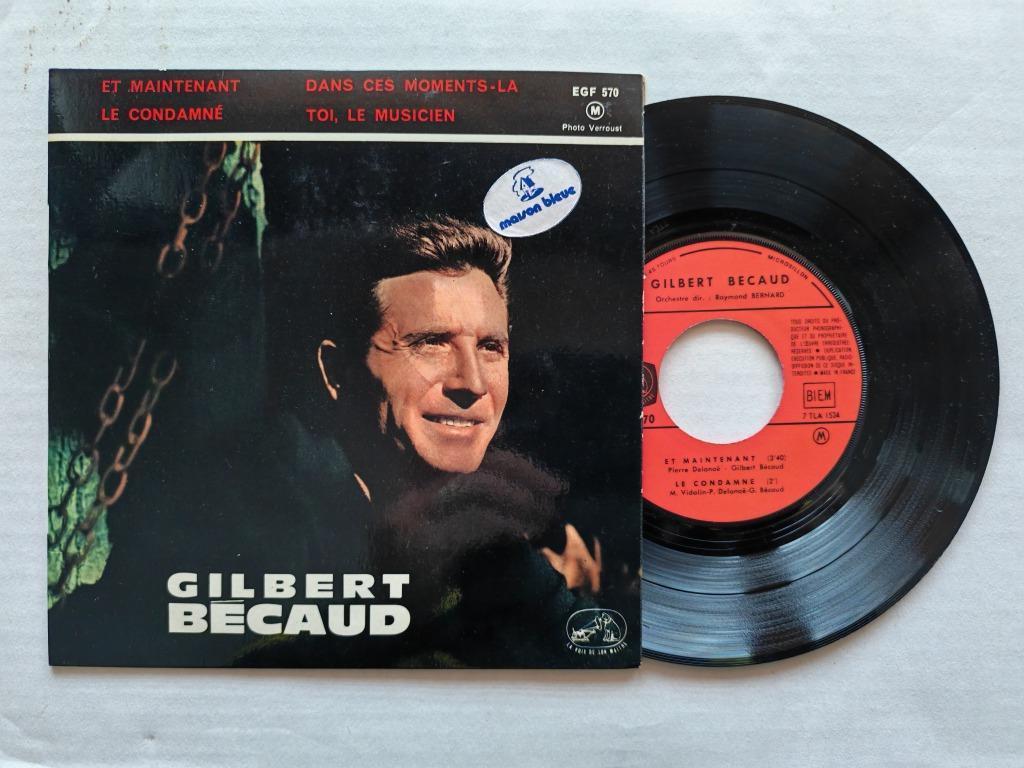 GILBERT BECAUD - Et maintenant (EP), Cd's en Dvd's, Vinyl Singles, Zo goed als nieuw, Pop, Ophalen of Verzenden