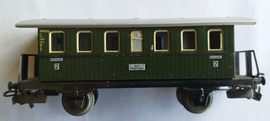 VOITURE PASSAGERS ANCIENNE - 2eme Cl. - DB - MARKLIN HO, Enlèvement ou Envoi, Courant alternatif, Wagon, Utilisé