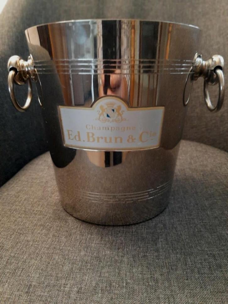 Champagne emmer  Ed.Brun et Cie in verchroomd koper, Ophalen of Verzenden, Zo goed als nieuw