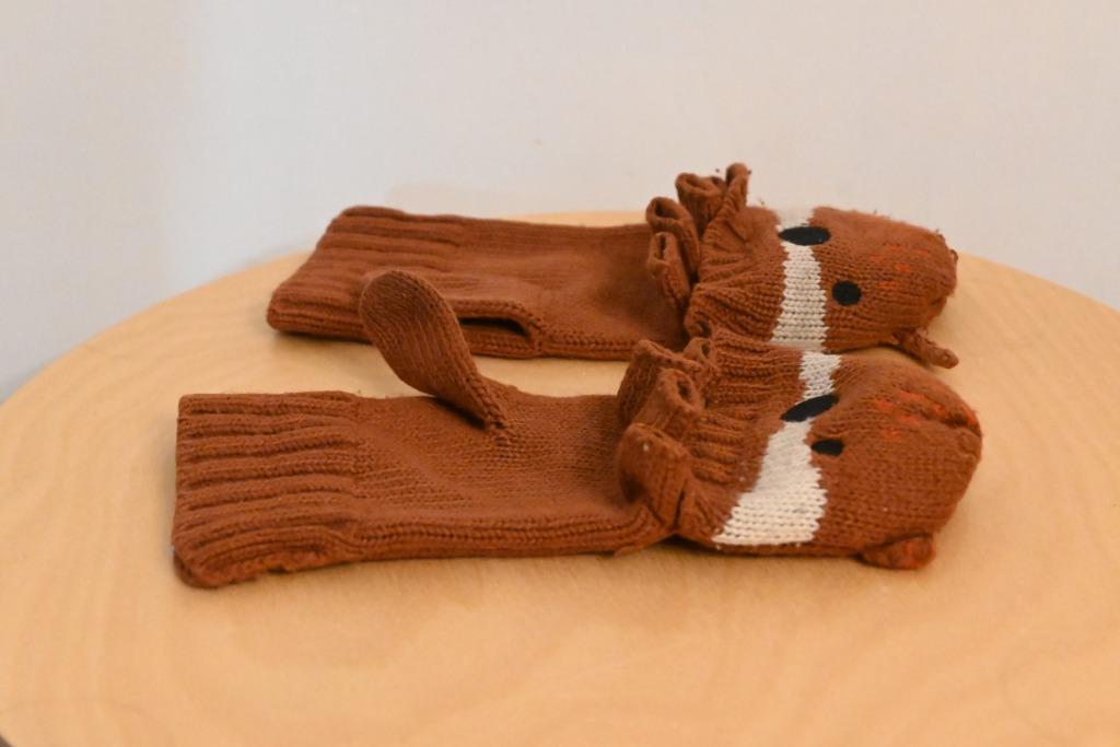 Bruine vosjeshandschoenen - Veritas, Enfants & Bébés, Vêtements enfant | Bonnets, Écharpes & Gants, Enlèvement ou Envoi, Utilisé