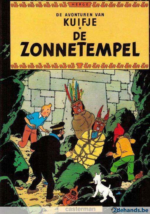 Kuifje, De zonnetempel, Hergé,, Ophalen of Verzenden, Gelezen