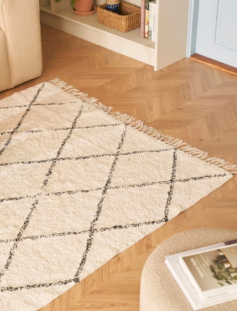 Tapijt/vloerkleed Søstrene Grene, 100 tot 150 cm, Wit, Nieuw, 150 tot 200 cm