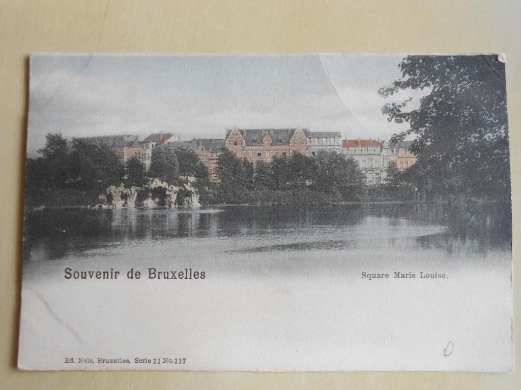 3 cartes postales quartier des squares Bruxelles, Enlèvement ou Envoi, Avant 1920, Affranchie, Bruxelles (Capitale)