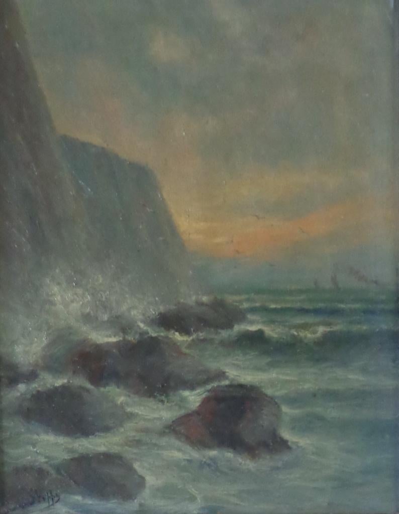 ROMAIN STEPPE / SOIR D'AUTOMNE / OLIEVERF / 61x51cm / KADER, Antiek en Kunst, Ophalen of Verzenden
