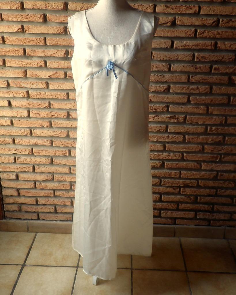 (8)- robe de nuit femme t.XL ecru - carré d'azur - -, Carré d'azur, Enlèvement ou Envoi, Beige, Vêtements de nuit
