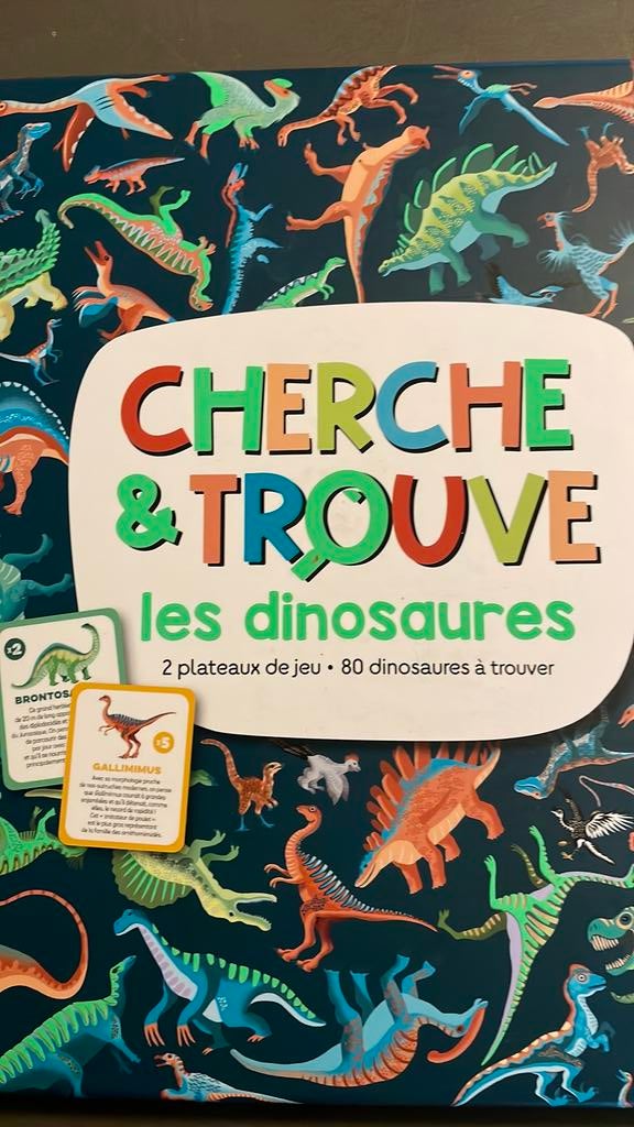 Janod/Hachette - Cherche et trouves les dinosaures - NEUF, Trois ou quatre joueurs, Enlèvement, Neuf, Hachette