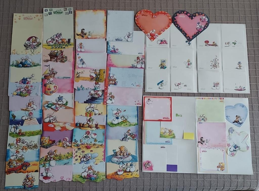 60 verschillende Diddl blaadjes, Enlèvement ou Envoi, Diddl, Neuf, Papier, Carte ou Papeterie