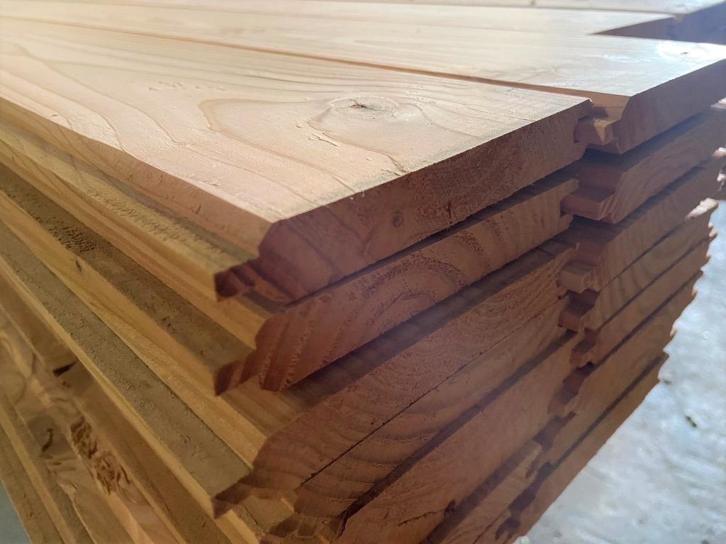 ACTIE : Douglas planken / planchette / Rabat 18x130mm, Minder dan 25 mm, Nieuw, Ophalen of Verzenden, Plank