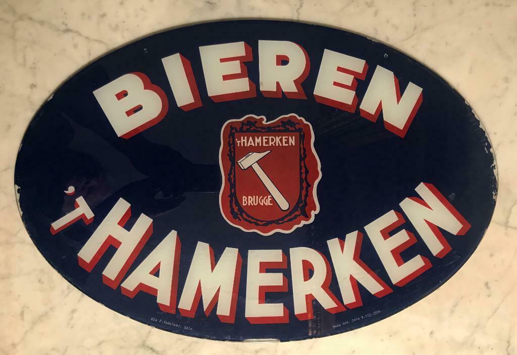 glas  BIEREN D'HAMERKEN Brugge  Zele 1954, Verzamelen, Ophalen of Verzenden