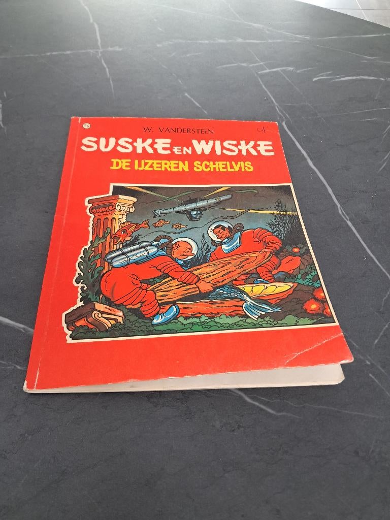 Suske en Wiske "de ijzeren schelvis" 76 (1971), Eén stripboek, Ophalen of Verzenden, Gelezen