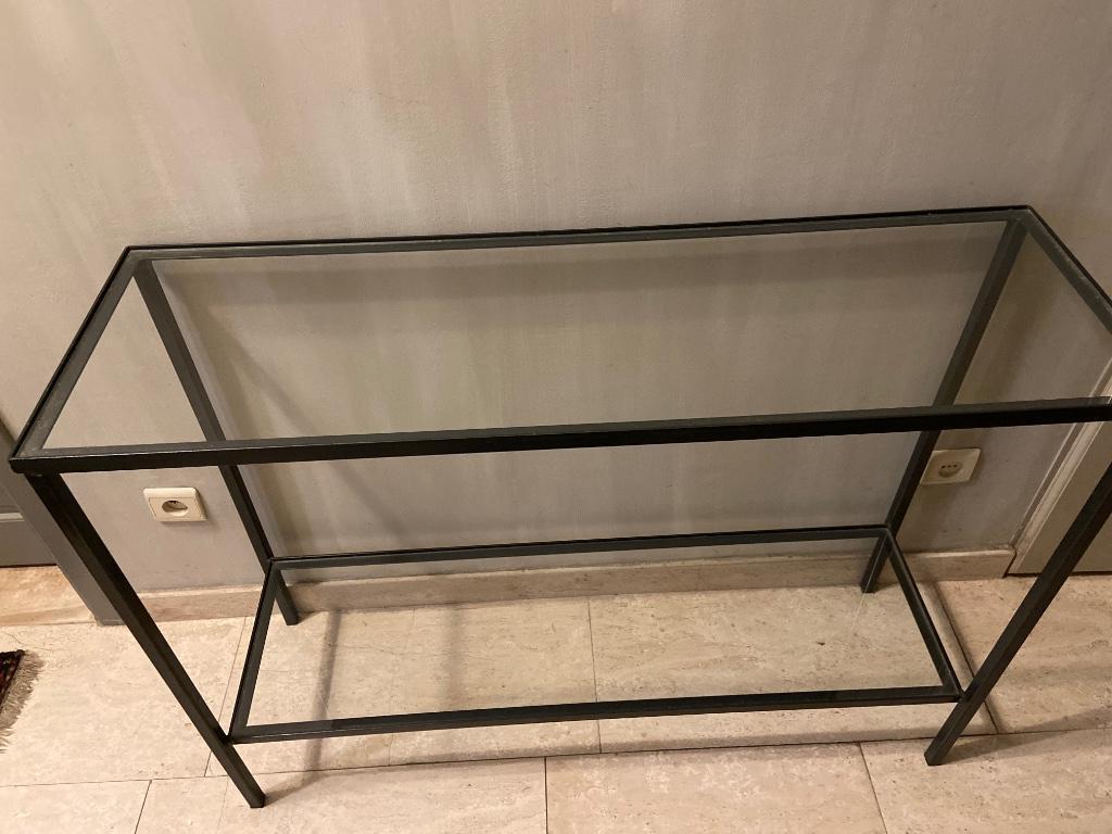 Muurtafel, Ophalen, Glas