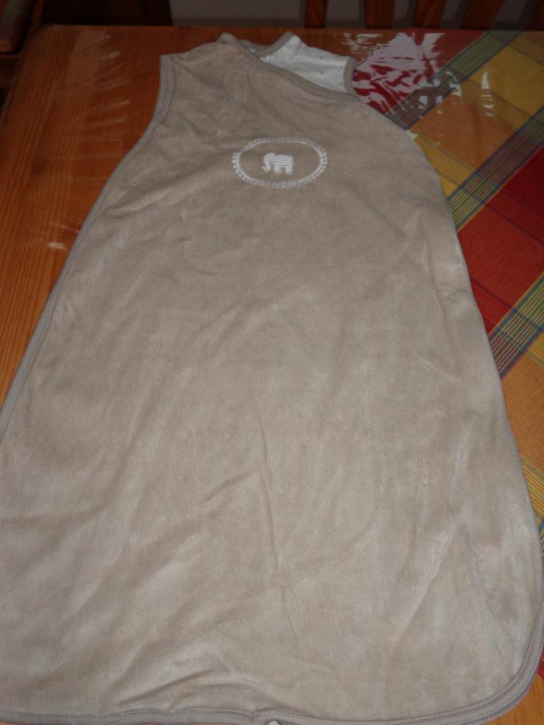 gigoteuse éponge velours/sac de couchage 68 cm, Ophalen of Verzenden, Zo goed als nieuw, Minder dan 70 cm, Slaapzak
