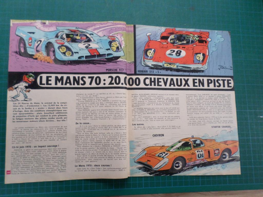 Porsche - Ferrari - Chevron - article illustré - 1970, Collections, Marques & Objets publicitaires, Enlèvement ou Envoi, Utilisé