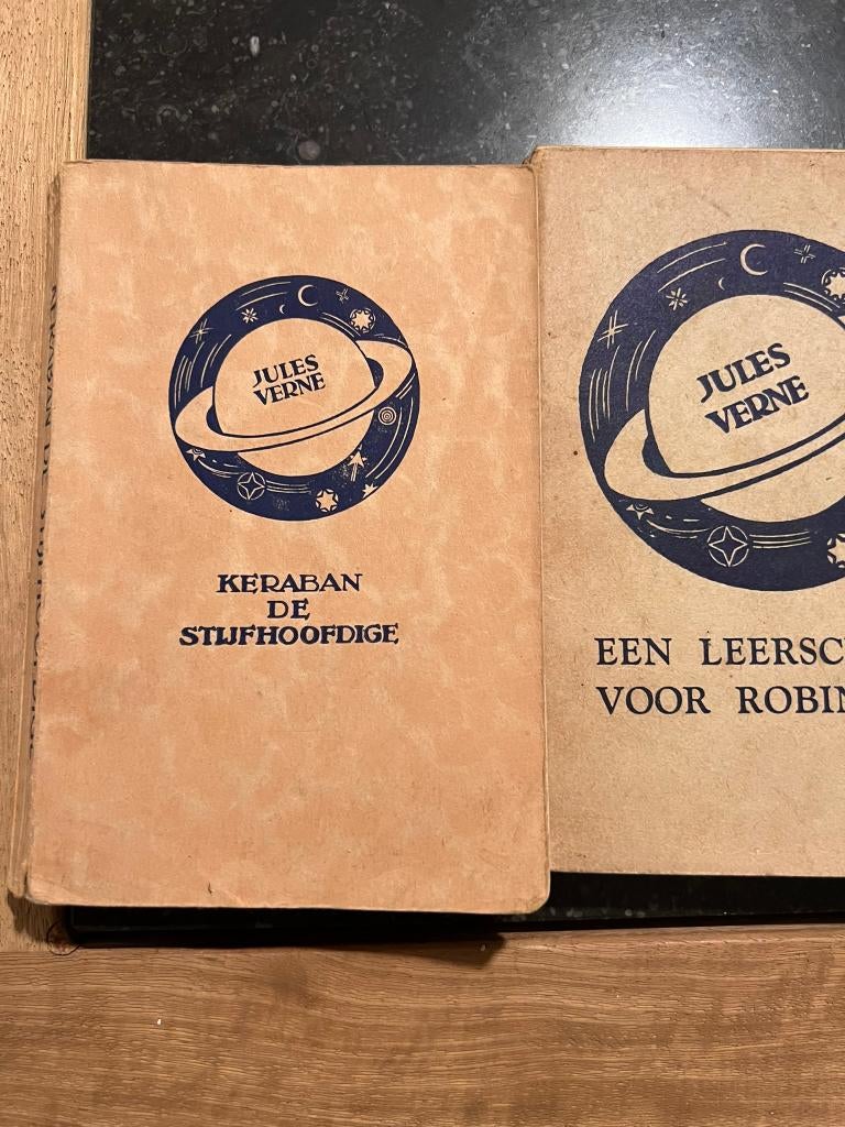 Vintage boekjes Jules Verne: De reis om de wereld in 80 dage, Gelezen, België, Ophalen of Verzenden, Jules Verne