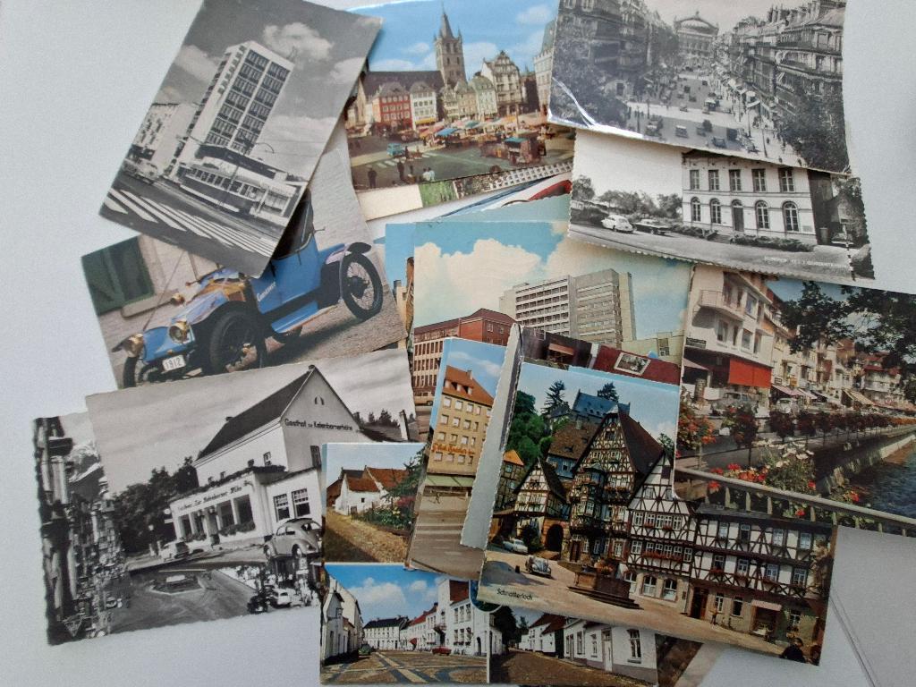 cartes postales anciennes, Collections, Envoi, 1940 à 1960, Affranchie, Europe autre
