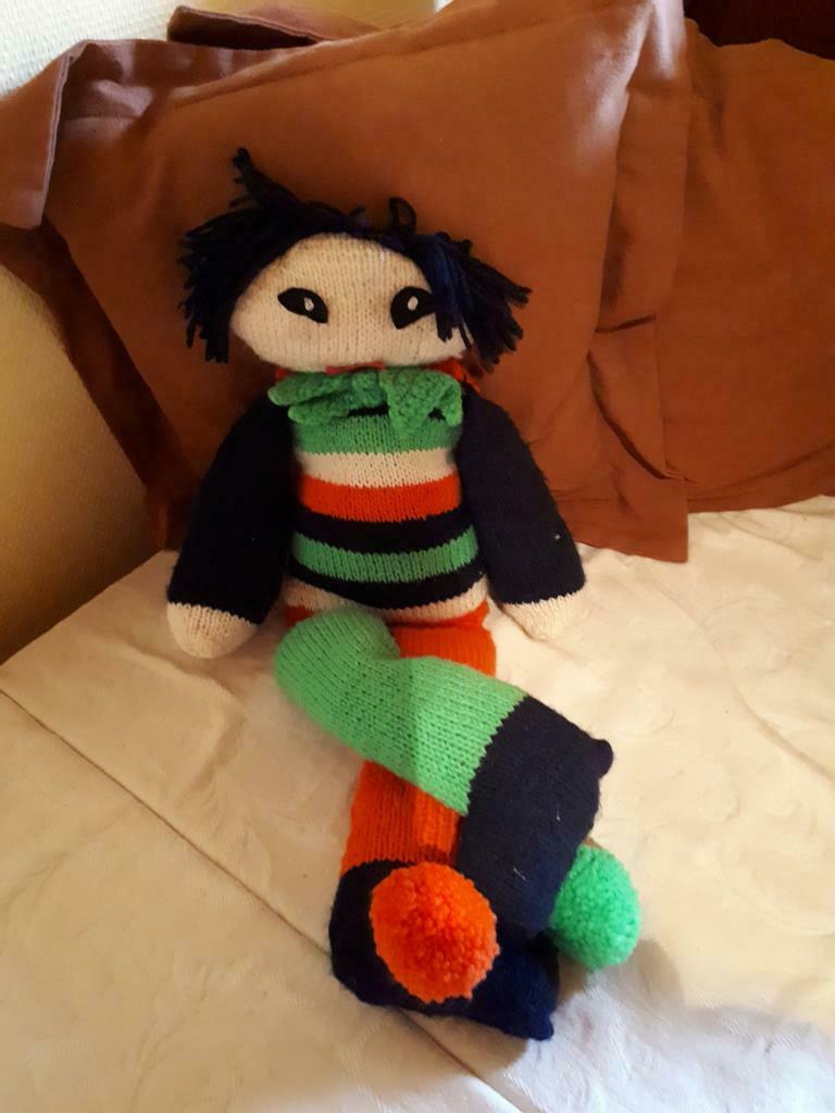 Oude zelfgemaakte knuffels nostalgie, Ophalen of Verzenden, Zo goed als nieuw, Konijn
