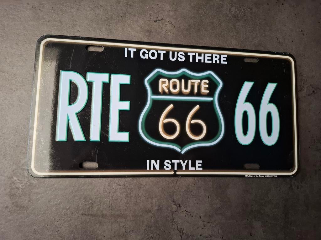 USA nummerplaat Route 66, Verzamelen, Ophalen of Verzenden, Zo goed als nieuw