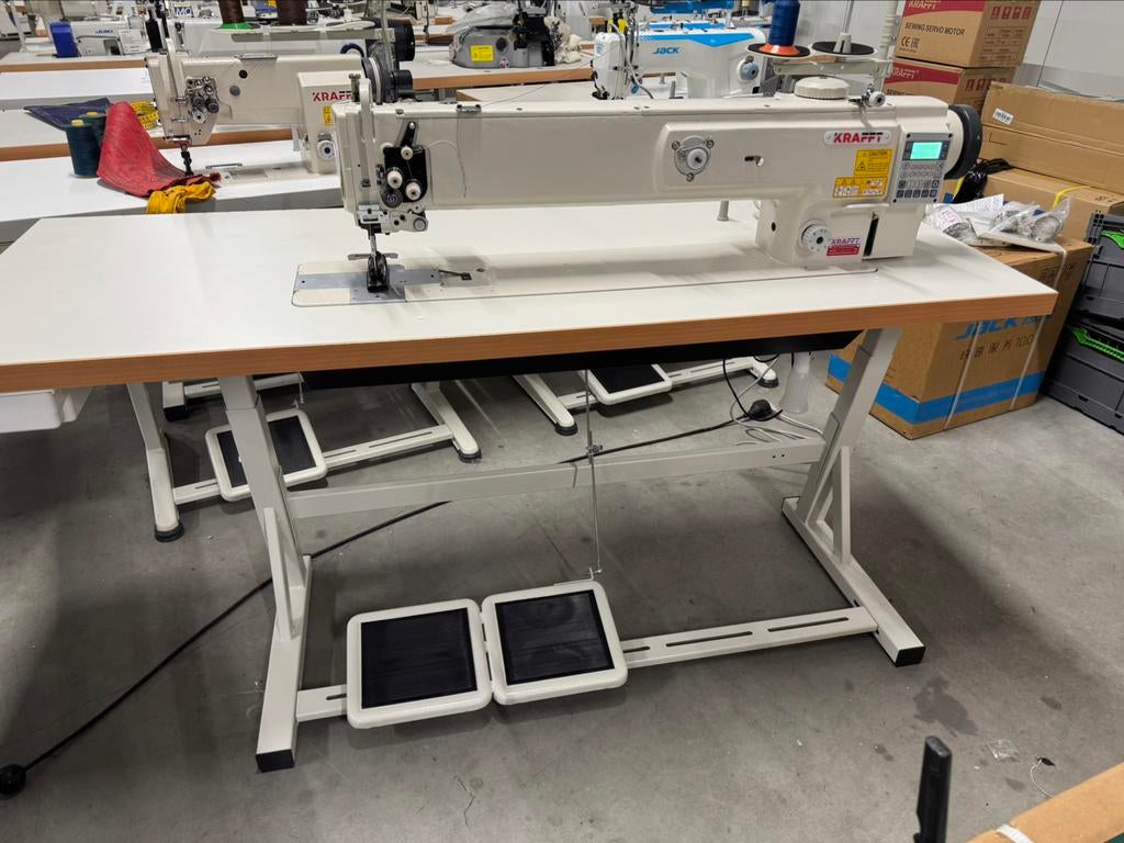 Industriele naaimachine lange arm 65cm 3voudig transport aut, Hobby en Vrije tijd, Overige merken, Nieuw, Ophalen of Verzenden