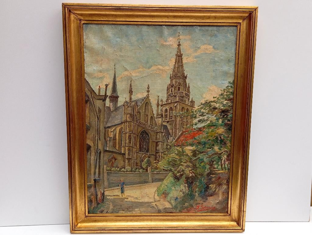 René SERVAES  schilderij, Antiek en Kunst, Kunst | Schilderijen | Klassiek, Ophalen of Verzenden