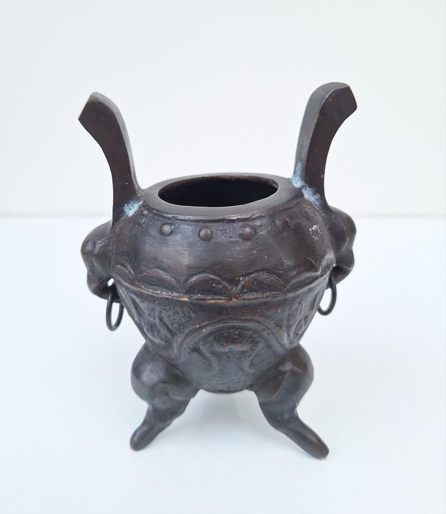 Brûle-encens en bronze chinois ancien, Antiquités & Art, Antiquités | Bronze & Cuivre, Bronze, Enlèvement ou Envoi