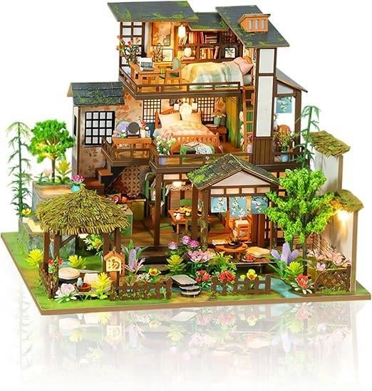 Miniatuur poppenhuis kit met verlichting | GRATIS LEVERING