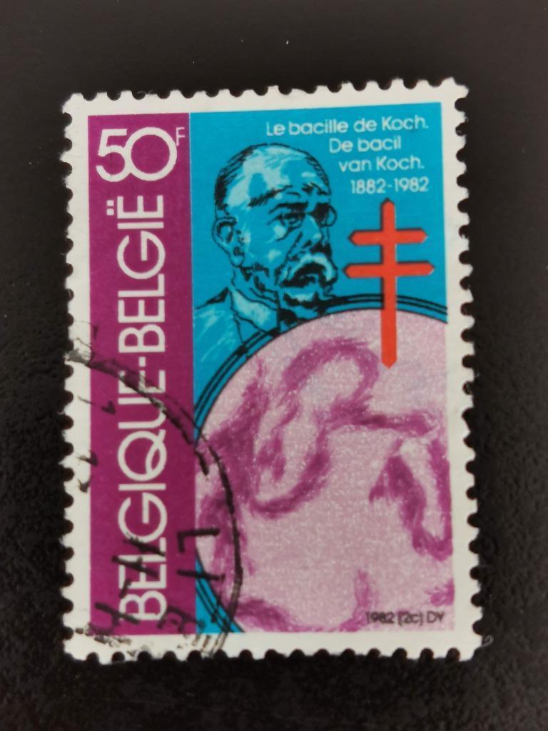 Belgique 1982 - science - Robert Koch - Tuberculose, Enlèvement ou Envoi, Affranchi