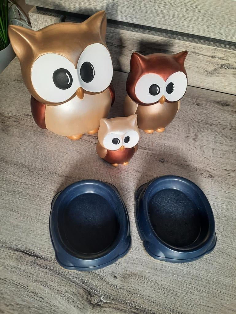 2 kattenvoer en drinkbakjes, Dieren en Toebehoren, Ophalen of Verzenden, Zo goed als nieuw