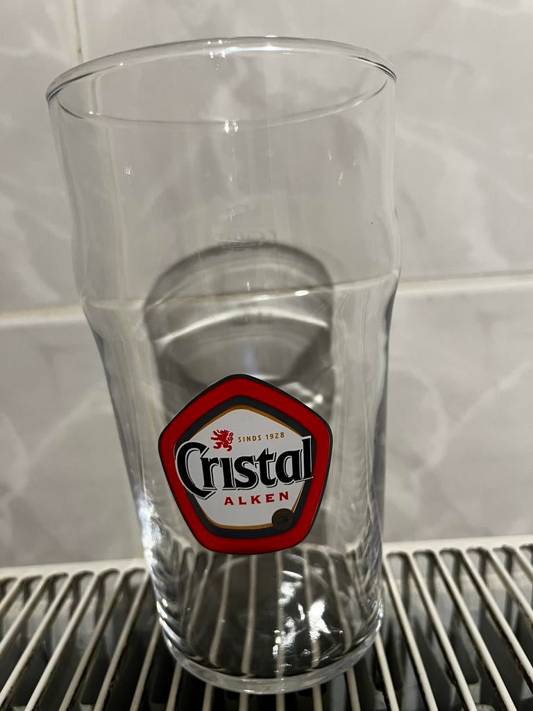Zeldzaam Bierglas Cristal Alken 0,5L, Verzamelen, Ophalen of Verzenden, Zo goed als nieuw