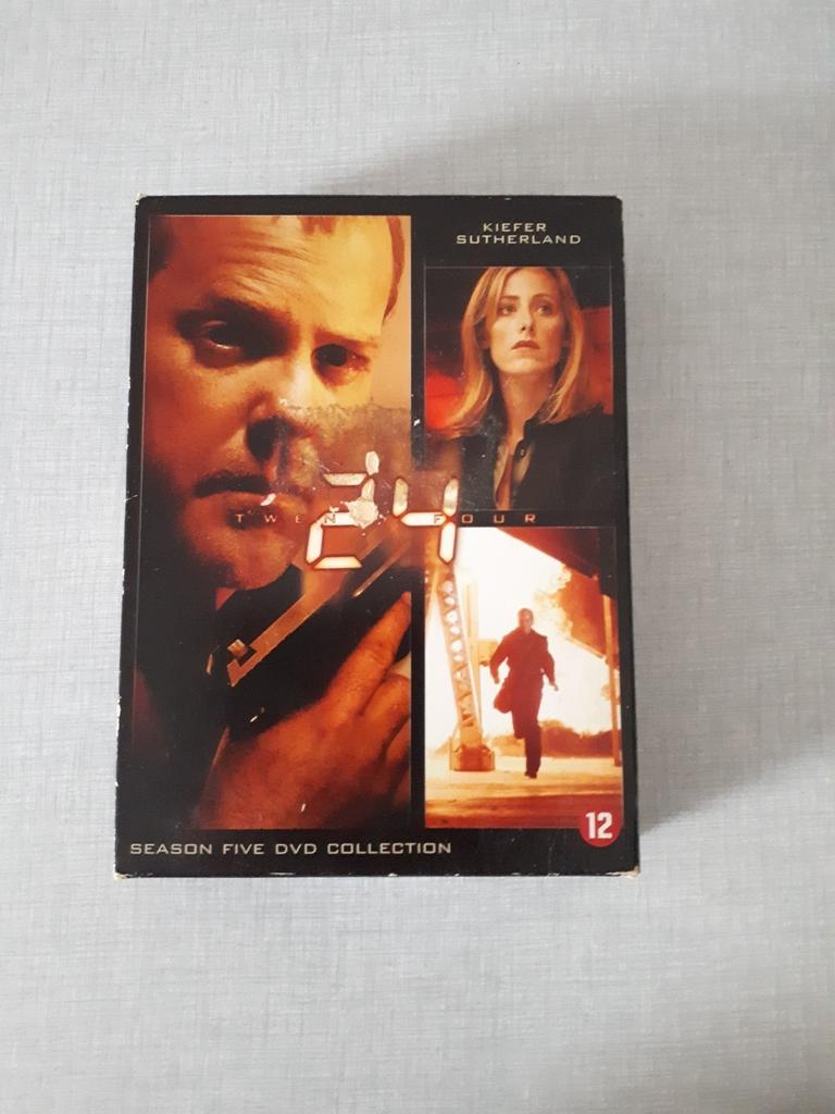 Dvd serie : 24 - 5 de seizoen, Cd's en Dvd's, Vanaf 12 jaar, Ophalen of Verzenden, Zo goed als nieuw