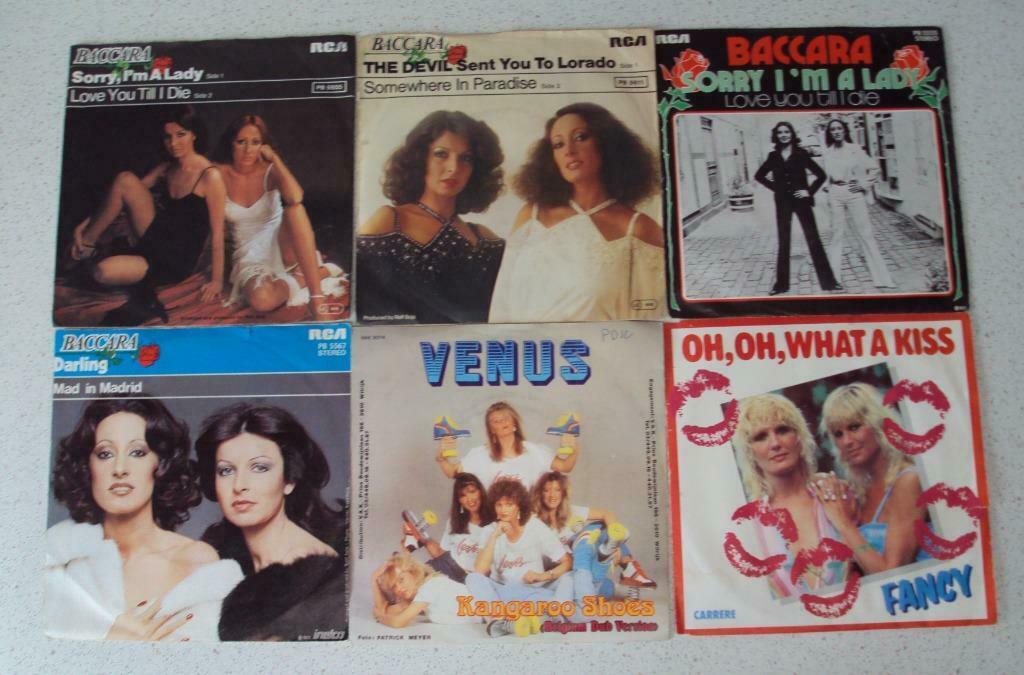 Part 5 - 6 Singeltjes van "Baccara - Venus & Fancy", Ophalen of Verzenden, 7 inch, Pop, Single