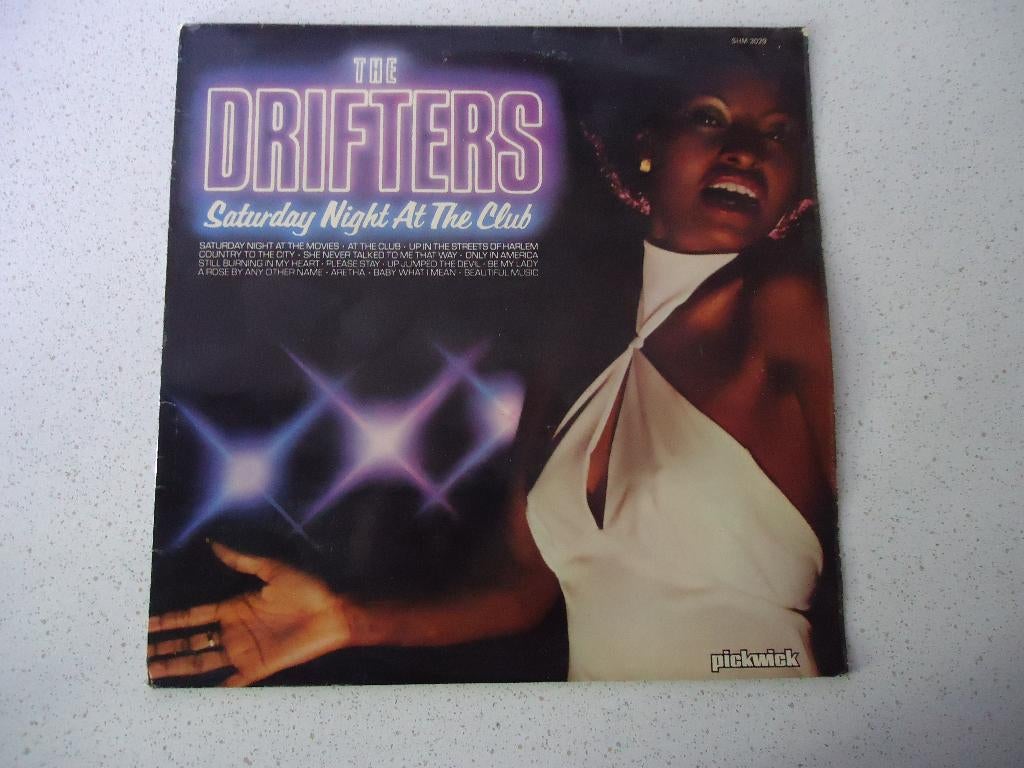 LP van "The Drifters" Saterday Night At The Club anno 1980., Ophalen of Verzenden, Zo goed als nieuw, 12 inch