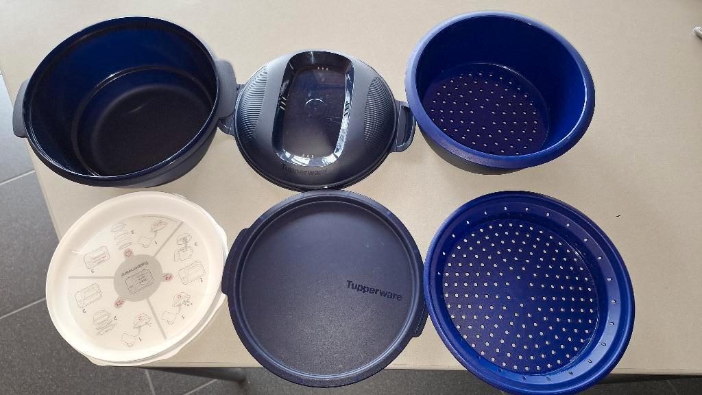 Tupperware Micro Urban family  3-in-1 koker stomer, Enlèvement ou Envoi, Comme neuf, Bleu