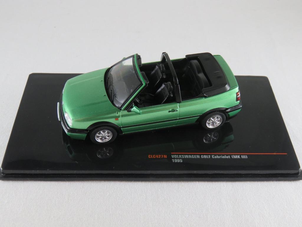 1:43 Ixo CLC427N Volkswagen Golf Mk3 Cabriolet open 1995, Ophalen of Verzenden, Zo goed als nieuw, Auto