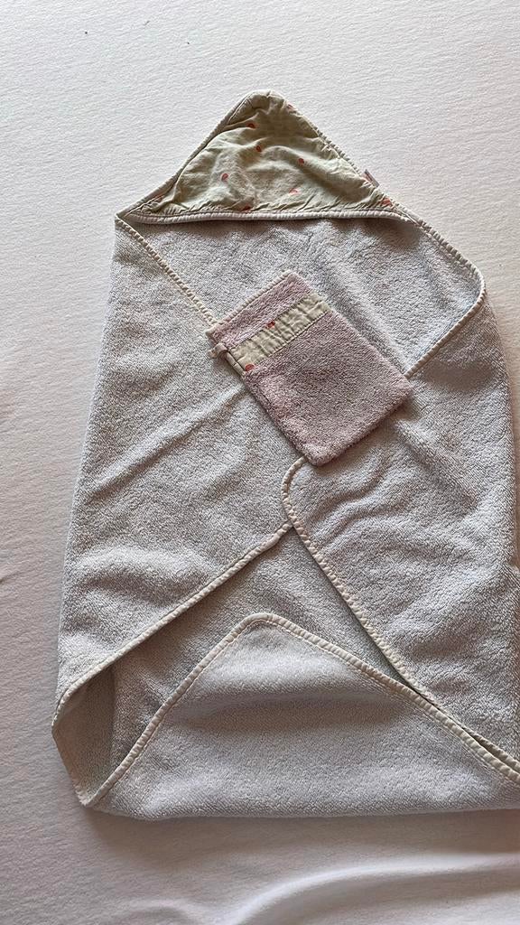 Badcape trixie + washand, Kinderen en Baby's, Ophalen, Gebruikt