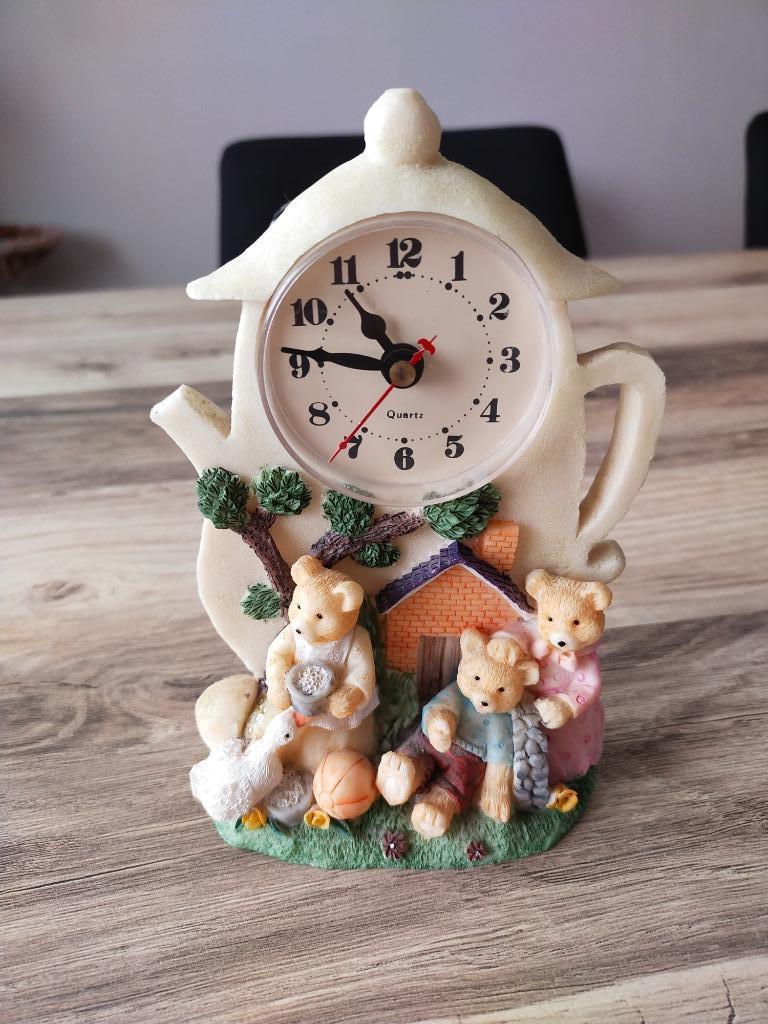 Horloge, pied scénarisé (famille ours) pour enfants/Vintage, Enlèvement ou Envoi, Utilisé, Horloge sur pied