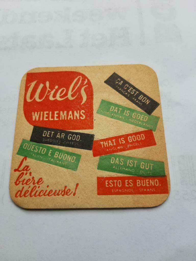 oude bierkaartje: Wiel's  Wielemans, Enlèvement ou Envoi