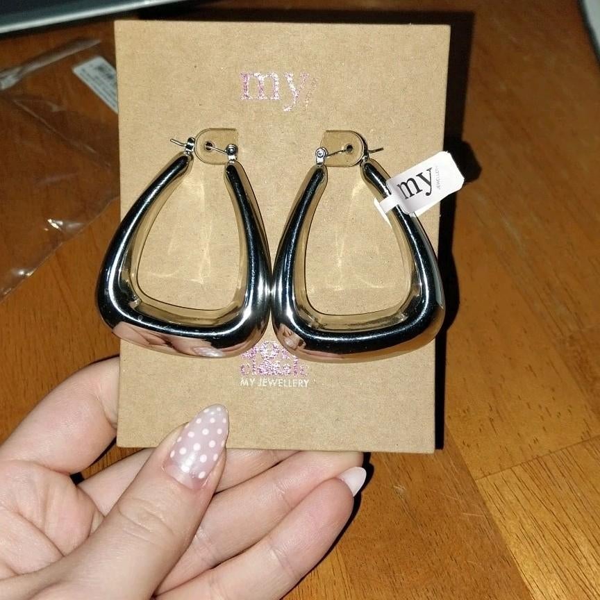 My Jewellery bold and classic oorbellen, Hangers, Nieuw, Ophalen of Verzenden, Zilver