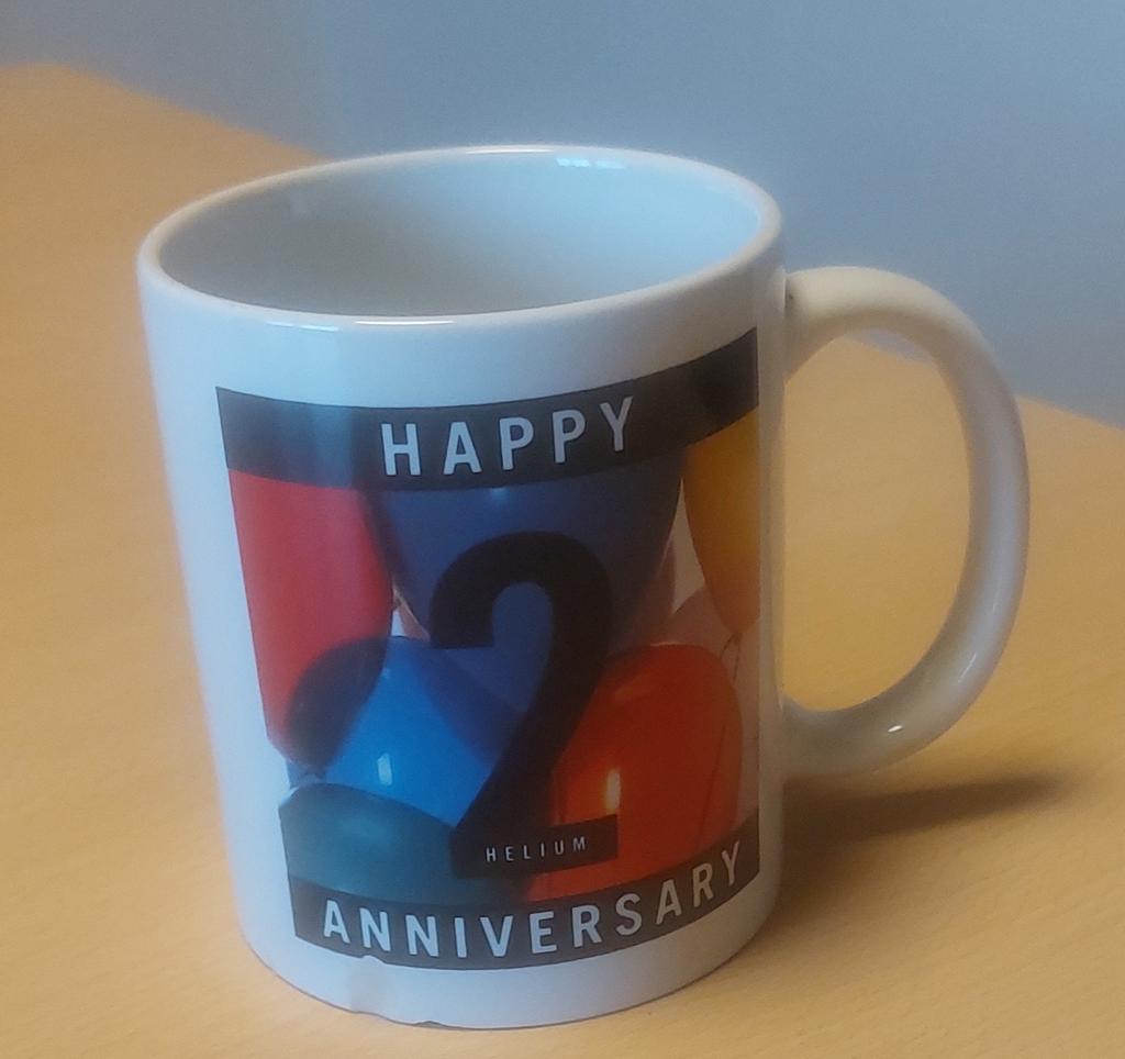 Koffiemok, Huis en Inrichting, Keuken | Servies, Ophalen, Keramiek, Zo goed als nieuw, Overige stijlen